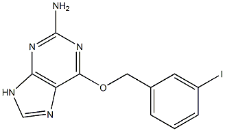 6-(3-iodo-benzyloxy)-9H-purin-2-ylamine 구조식 이미지