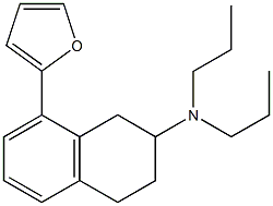 8-(2-furyl)-2-(di-n-propylamino)tetralin 구조식 이미지