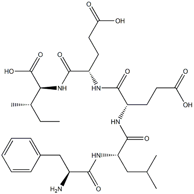 phenylalanyl-leucyl-glutamyl-glutamyl-isoleucine Structure