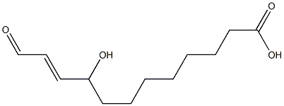 9-hydroxy-12-oxo-10(E)-dodecenoic acid 구조식 이미지