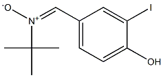 alpha-(4-hydroxy-3-iodophenyl)-N-tert-butylnitrone Structure