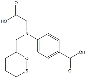 alpha-thioxantylmethyl-4-carboxyphenylglycine Structure