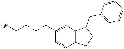 1-benzyl-6-(4-aminobutyl)indane 구조식 이미지