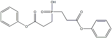 bis(phenoxycarbonylethyl)phosphinic acid Structure