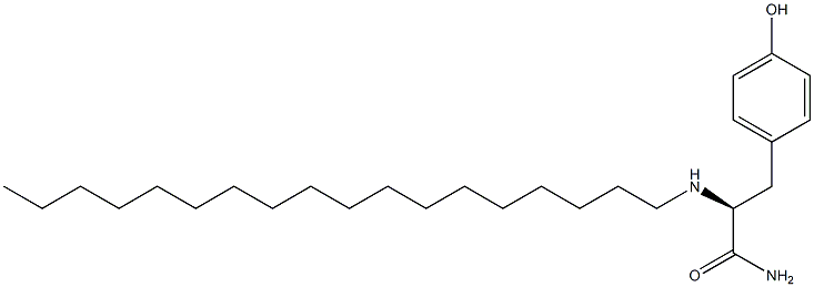 N-(stearyl)tyrosinamide Structure