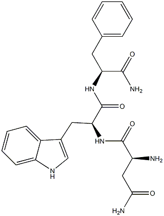 asparaginyl-tryptophyl-phenylalaninamide Structure