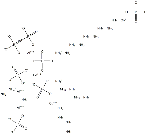 ammonium hexaamminecobalt(III) aluminum phosphate Structure