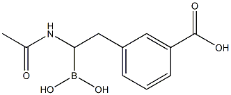 1-acetamido-2-(3-carboxyphenyl)ethane boronic acid 구조식 이미지