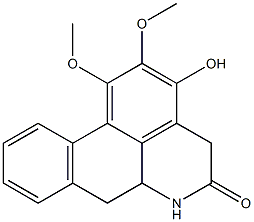 1,2-dimethoxy-3-hydroxy-5-oxonoraporphine Structure