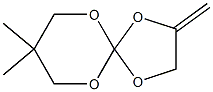 2-methylene-8,8-dimethyl-1,4,6,10-tetraoxaspiro(4.5)decane Structure