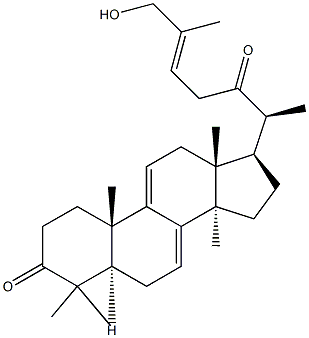 26-hydroxy-5 alpha-lanosta-7,9(11),24-triene-3,22-dione Structure