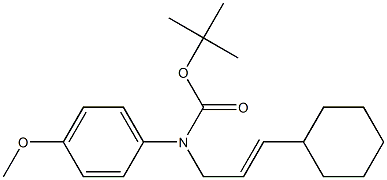 N-Boc-N-(p-methoxyphenyl)-3-cyclohexylallylamine 구조식 이미지