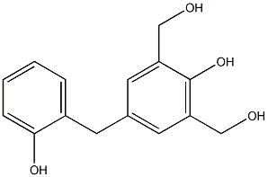 2,4'-dihydroxy-3',5'-di-(hydroxymethyl)diphenyl methane 구조식 이미지