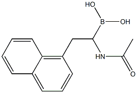 (1-acetamido-2-(1-naphthyl)ethyl)boronic acid Structure