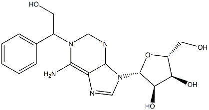 1-(2-hydroxy-1-phenylethyl)adenosine 구조식 이미지