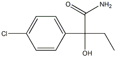 2-hydroxy-2-(4'-chlorophenyl)butyramide 구조식 이미지