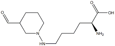 N(epsilon)-(3-formyl-3,4-dihydropiperidino)lysine Structure