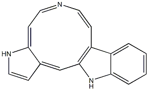 indolo(3,2-d)pyrrolo(3,2-g)azecine 구조식 이미지