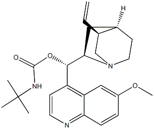 tert.-butylcarbamoylquinine 구조식 이미지