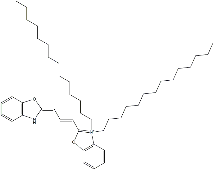 3,3-ditetradecyloxacarbocyanine 구조식 이미지