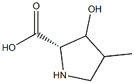 3-hydroxy-4-methylproline 구조식 이미지