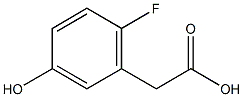 6-fluoro-3-hydroxyphenylacetic acid 구조식 이미지