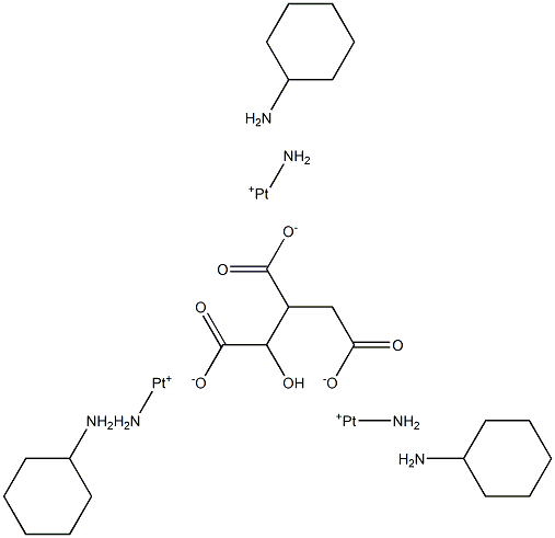 1,2-diaminocyclohexaneplatinum II isocitrate Structure