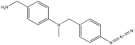 N-(4-azidobenzyl)-N-methyl-4-aminobenzylamine 구조식 이미지