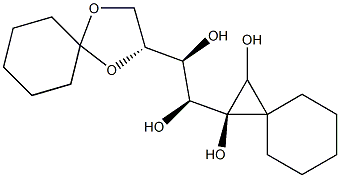 1,2,5,6-O-dicyclohexylidenemannitol Structure
