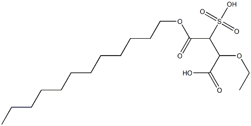 lauryl 3-ethoxysulfosuccinate 구조식 이미지