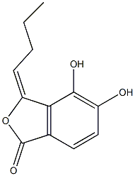 3-butylidene-4,5-dihydroxyphthalide Structure