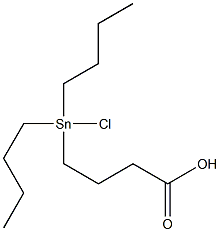 DI-N-BUTYL(3-CARBOXYPROPYL)TINCHLORIDE 구조식 이미지