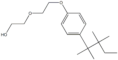 2-(2-(4-(TETRAMETHYLBUTYL)PHENOXY)ETHOXY)ETHANOL Structure