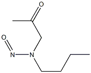 N-BUTYL-N-(2-OXOPROPYL)NITROSAMINE 구조식 이미지