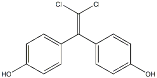 1,1-DICHLORO-2,2-BIS(4-HYDROXYPHENYL)ETHENE Structure