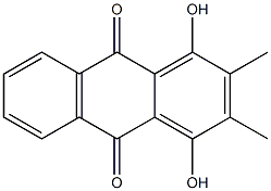 2,3-DIMETHYL-1,4-DIHYDROXYANTHRAQUINONE 구조식 이미지