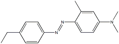 2-METHYL-4'-ETHYL-4-DIMETHYLAMINOAZOBENZENE Structure