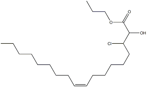 3-CHLORO-2-HYDROXY-1-PROPYLOLEATE 구조식 이미지