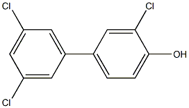 4-HYDROXY-3,3',5'-TRICHLOROBIPHENYL Structure