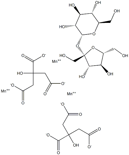 MANGANESE-SUCROSECITRATE Structure