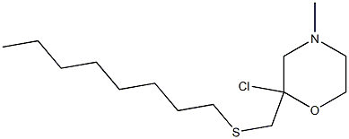 N-METHYL-N-N-OCTYLTHIOMETHYLMORPHOLINECHLORIDE Structure