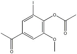 4'-ACETOXY-3'-IODO-5'-METHOXYACETOPHENONE 구조식 이미지