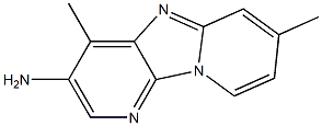 3-AMINO-4,7-DIMETHYL-DIPYRIDO(1,2-A:3',2'-D)IMIDAZOLE 구조식 이미지