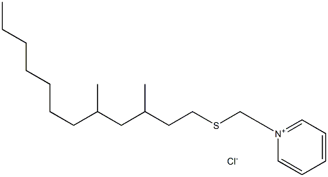 3,5-DIMETHYLDODECYLTHIOMETHYLPYRIDINIUMCHLORIDE Structure