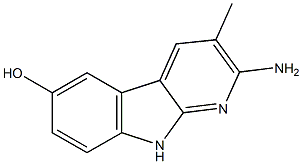 6-HYDROXY-2-AMINO-3-METHYL-9H-PYRIDO(2,3-B)INDOLE Structure