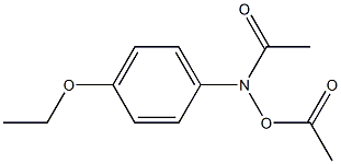 HYDROXYLAMINE,N,O-DIACETYL-N-(PARA-ETHOXYPHENYL)- Structure