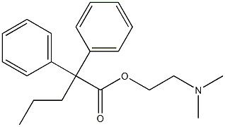 2-DIMETHYLAMINOETHYL-2,2-DIPHENYLVALERATE 구조식 이미지