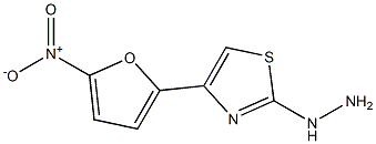 2-HYDRAZINO-4-(5-NITRO-2-FURYL)THIAZOLE 구조식 이미지