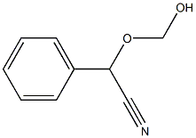 HYDROXYMETHOXYPHENYLACETONITRILE 구조식 이미지