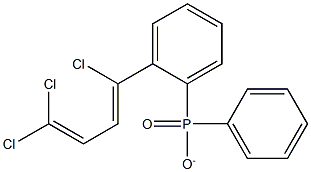 2-(1,4,4-TRICHLOROBUTA-1,3-DIENYL)DIPHENYLPHOSPHINATE Structure